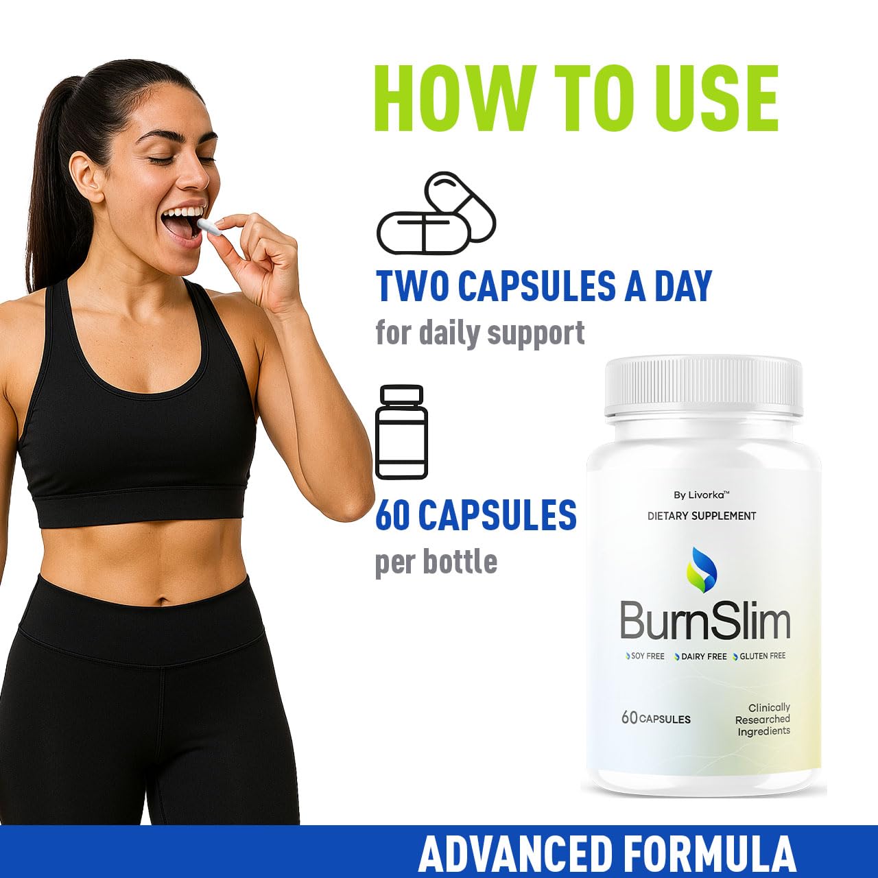 LIVORKA Burn Slim Capsules, 180 Capsules
