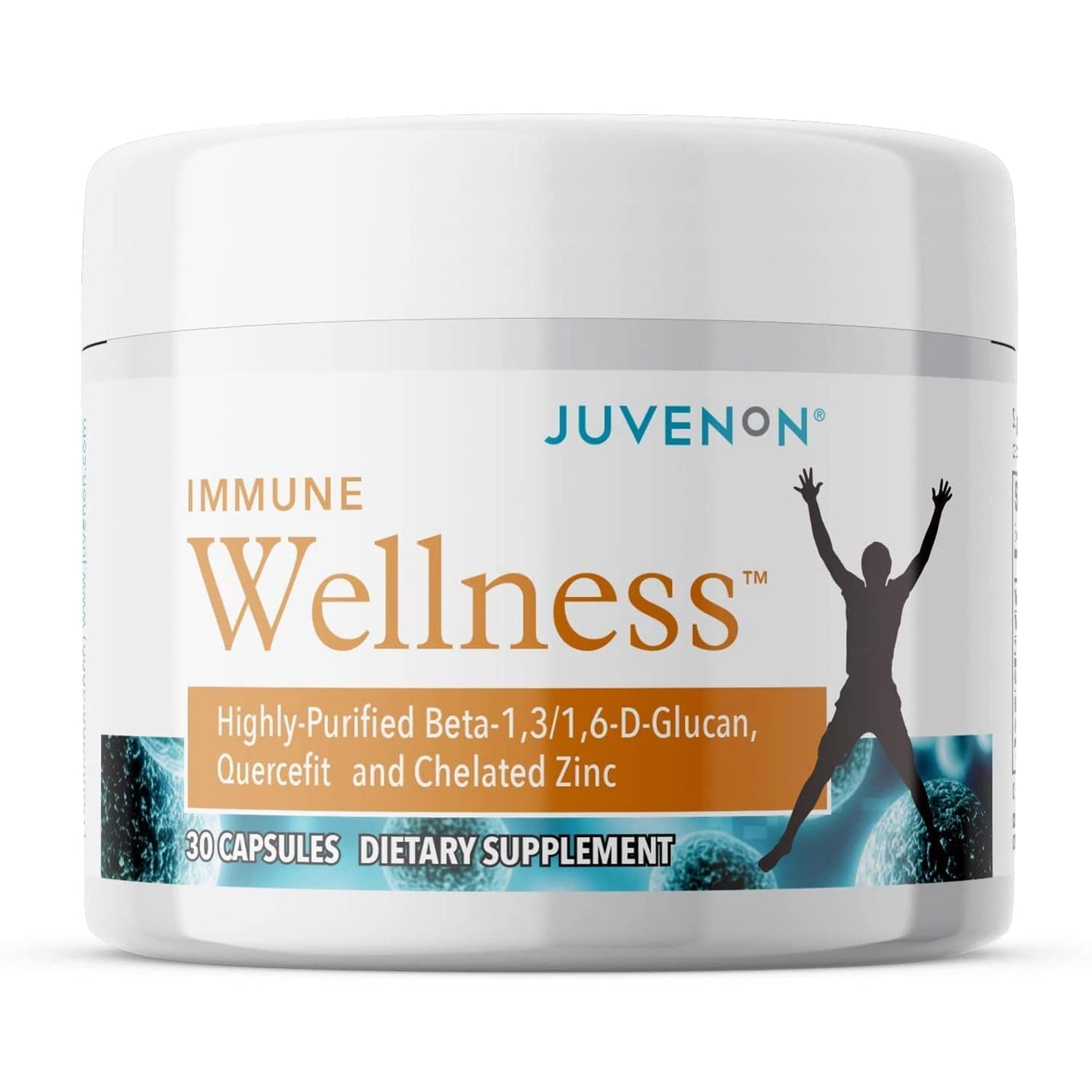 Juvenon Immune Wellness Defense Supplement with Vitamin C, Chelated Zinc Immune Booster Antioxidant Benefits for Adults, Healthy Aging, Heart Health, 1 Capsule