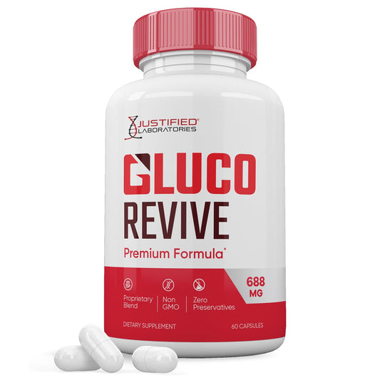Justified Laboratories Gluco Revive Glyco Support Premium Formula Capsules, 60 Capsules