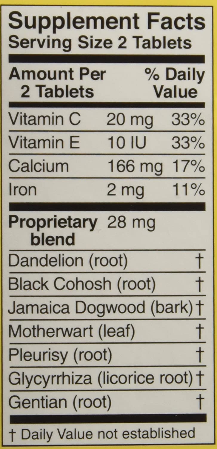 Lydia Pinkham Herbal Tablet Supplement 288 Tablets