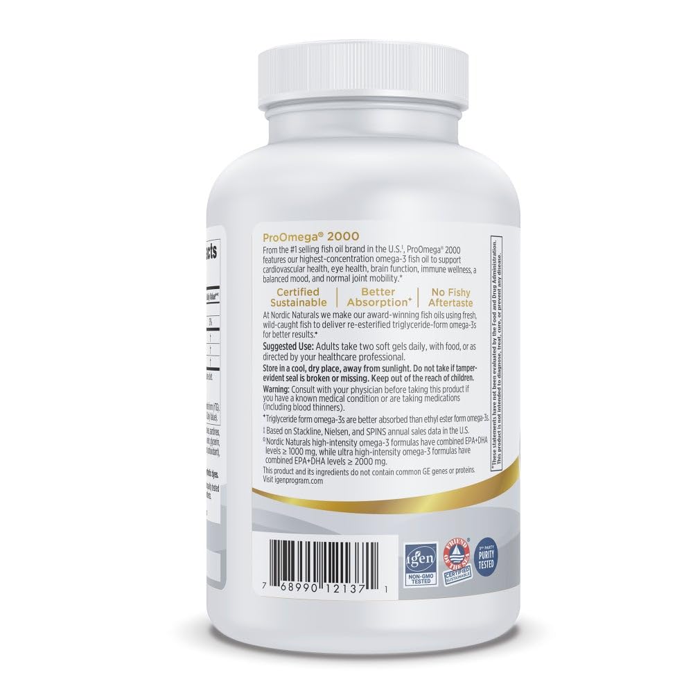 Nordic Naturals ProOmega-3 Softgels 120