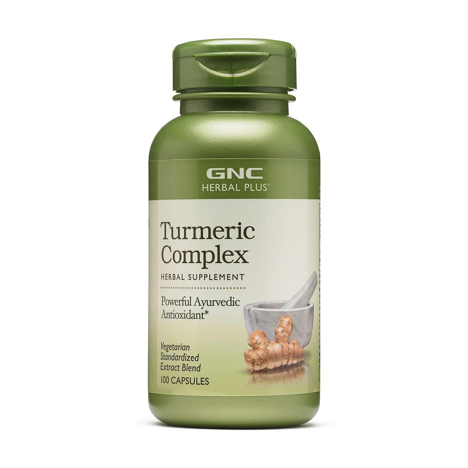 GNC Herbal Plus Turmeric Complex Supplement, 100 Capsules