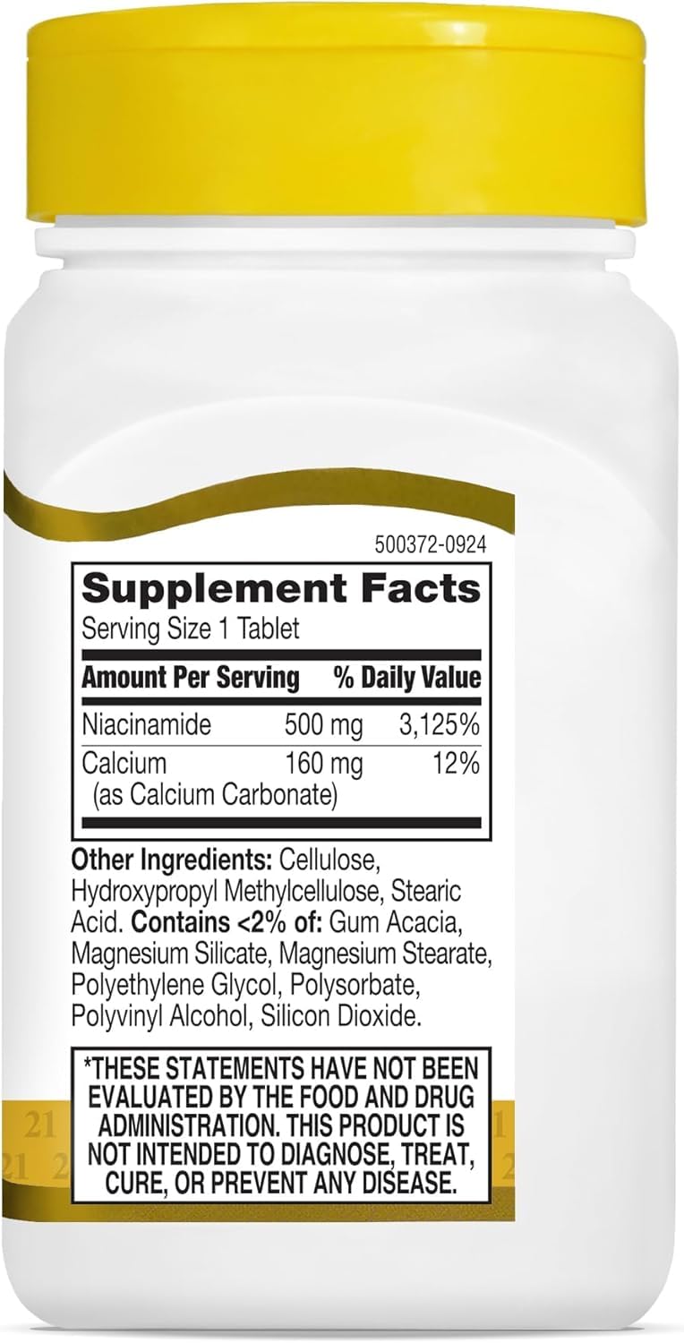21st Century Niacinamide 500 mg Tablets Prolonged Release, 220 Tablets