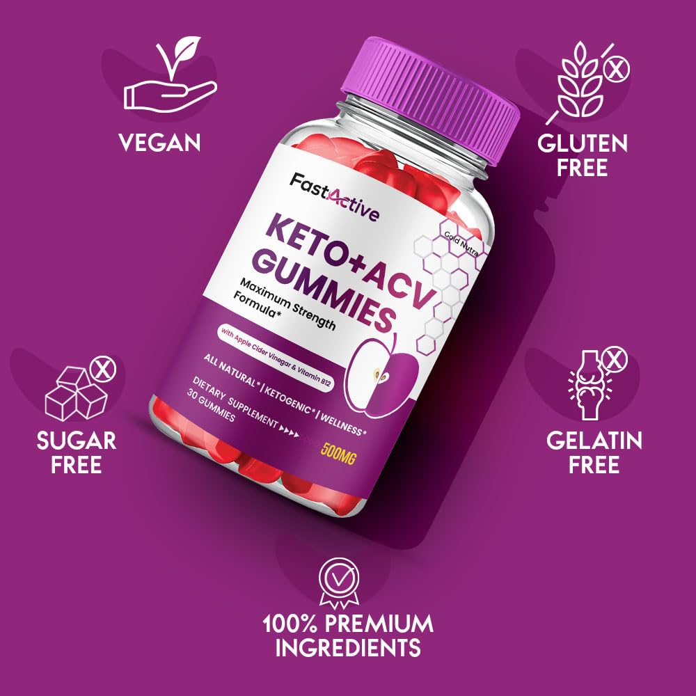 Gold Nutra Fast Active ACV Gummies 2-Pack