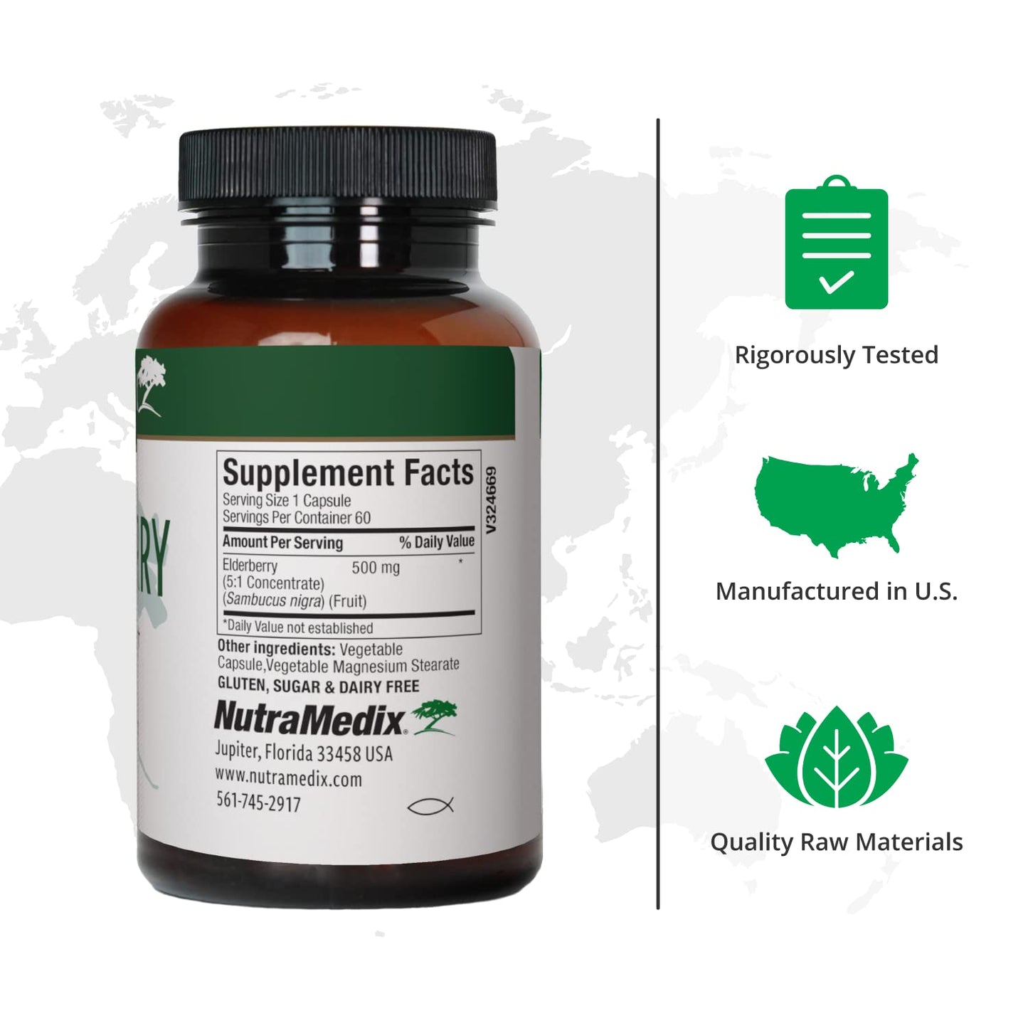 NutraMedix Elderberry Antioxidants Supplement Capsule, 60 Capsules