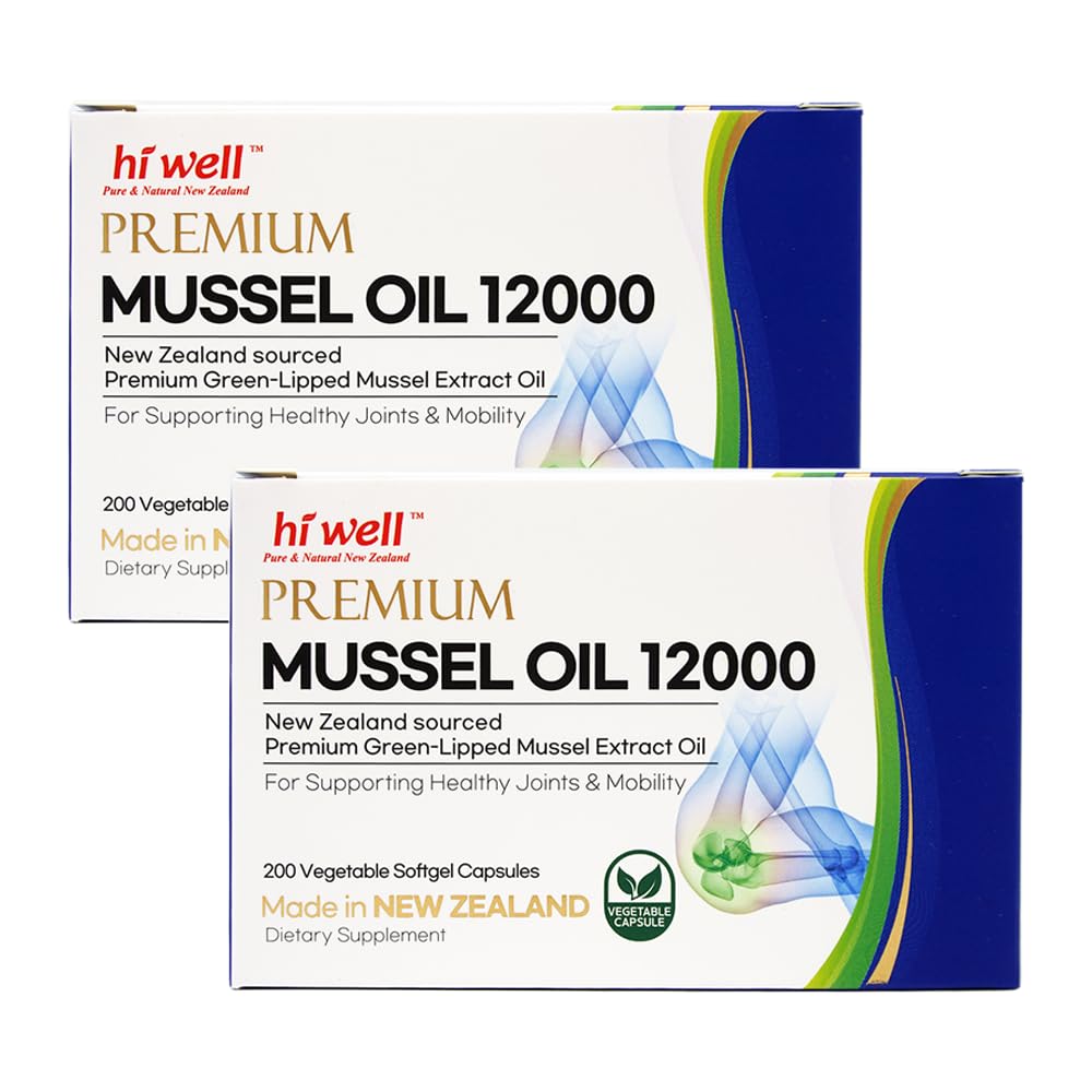 Hi Well Pure & Natural New Zealand Green-Lipped Mussel Oil Softgels 400 Count