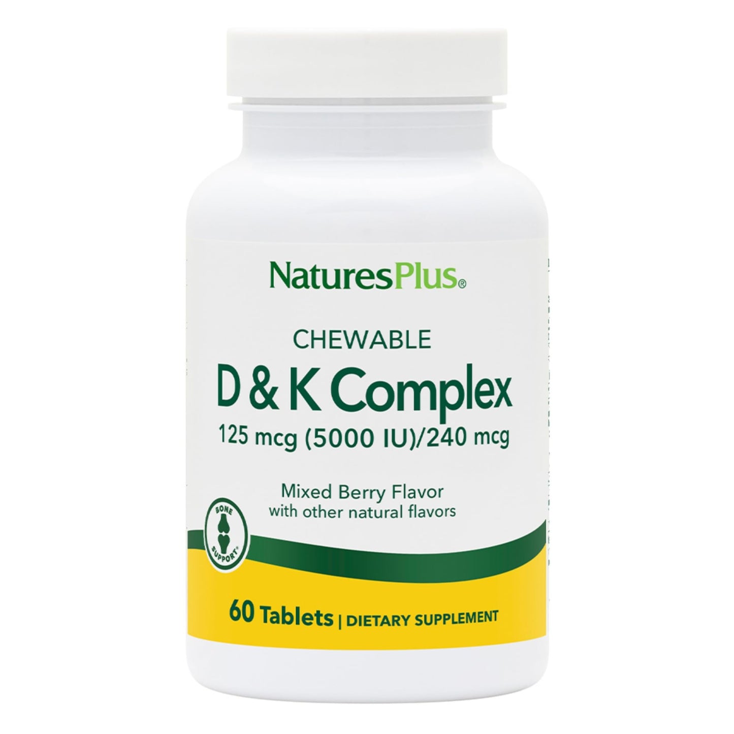 NaturesPlus D & K Complex Chewables 60