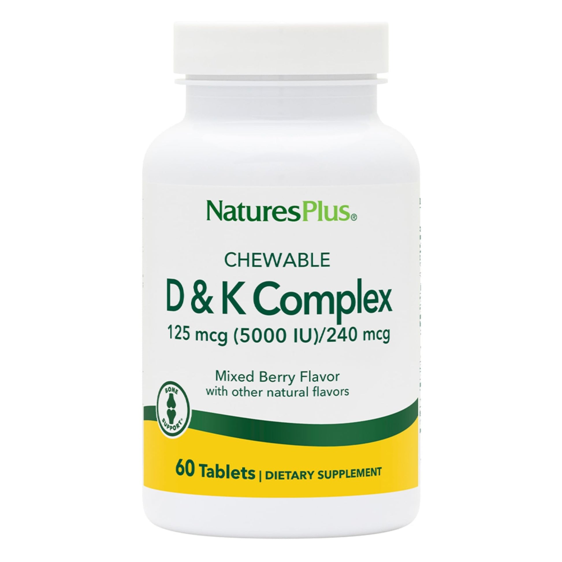 NaturesPlus D & K Complex Chewables 60