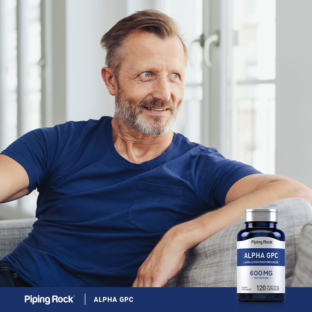 Piping Rock Alpha GPC 600 mg 120 Capsules