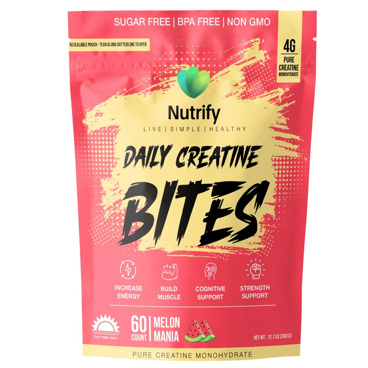 Nutrify Daily Creatine Gummies, 60 Count