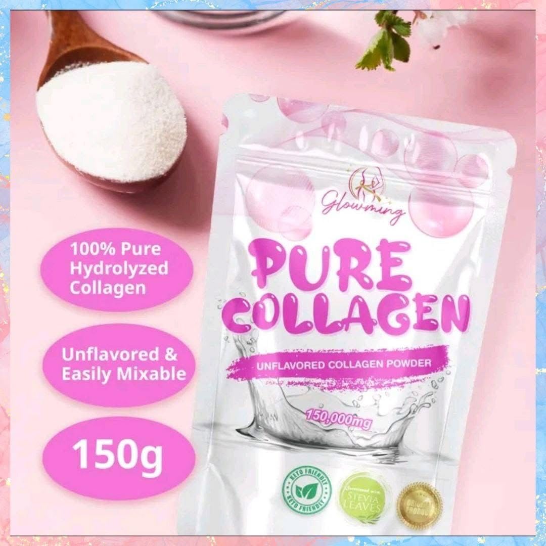 Cris Cosmetics Glowming Pure Collagen Unflavored Collagen Powder, 5.4 Ounce