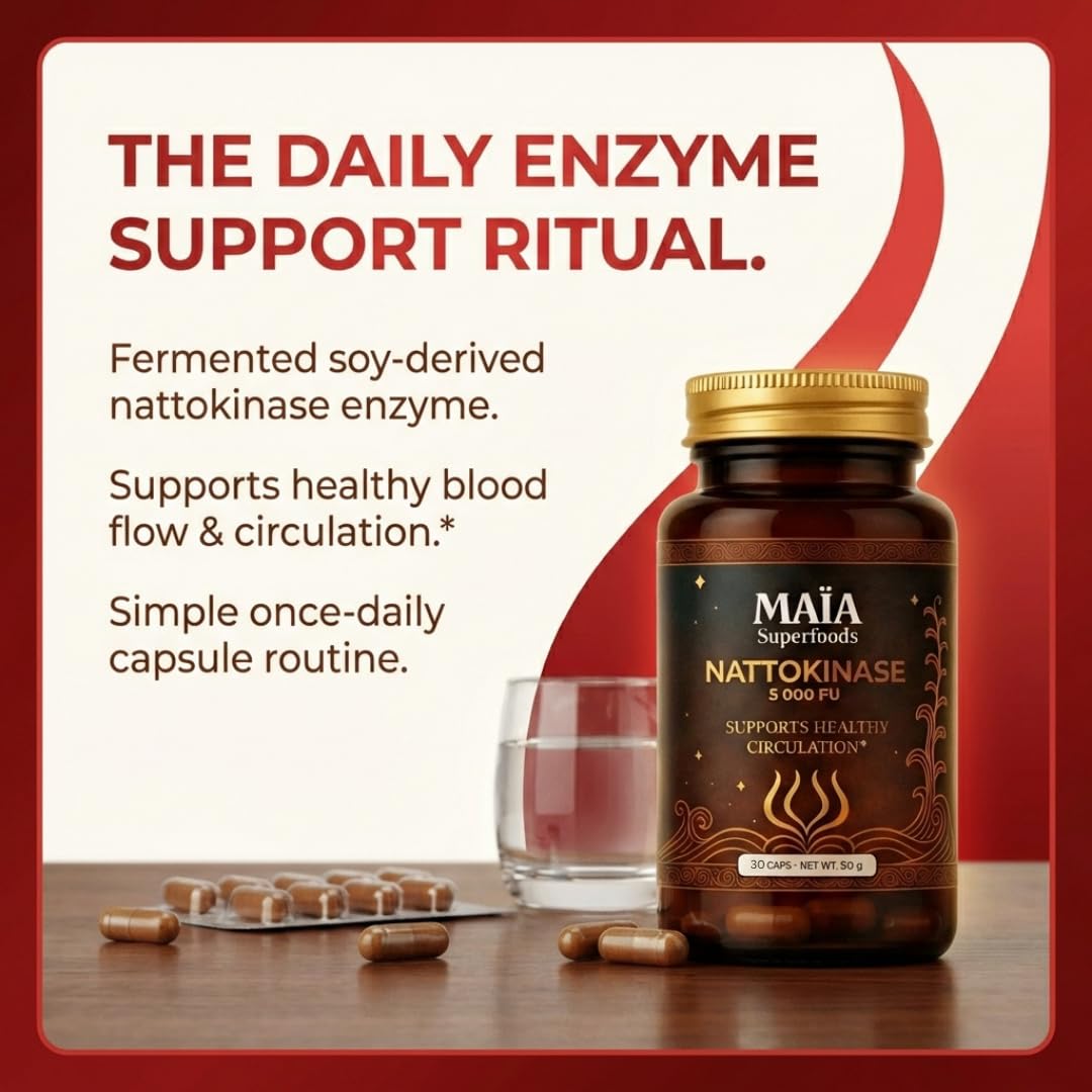 MAÏA SUPERFOODS Maia Nattokinase 5000 FU Capsule, 30 Count
