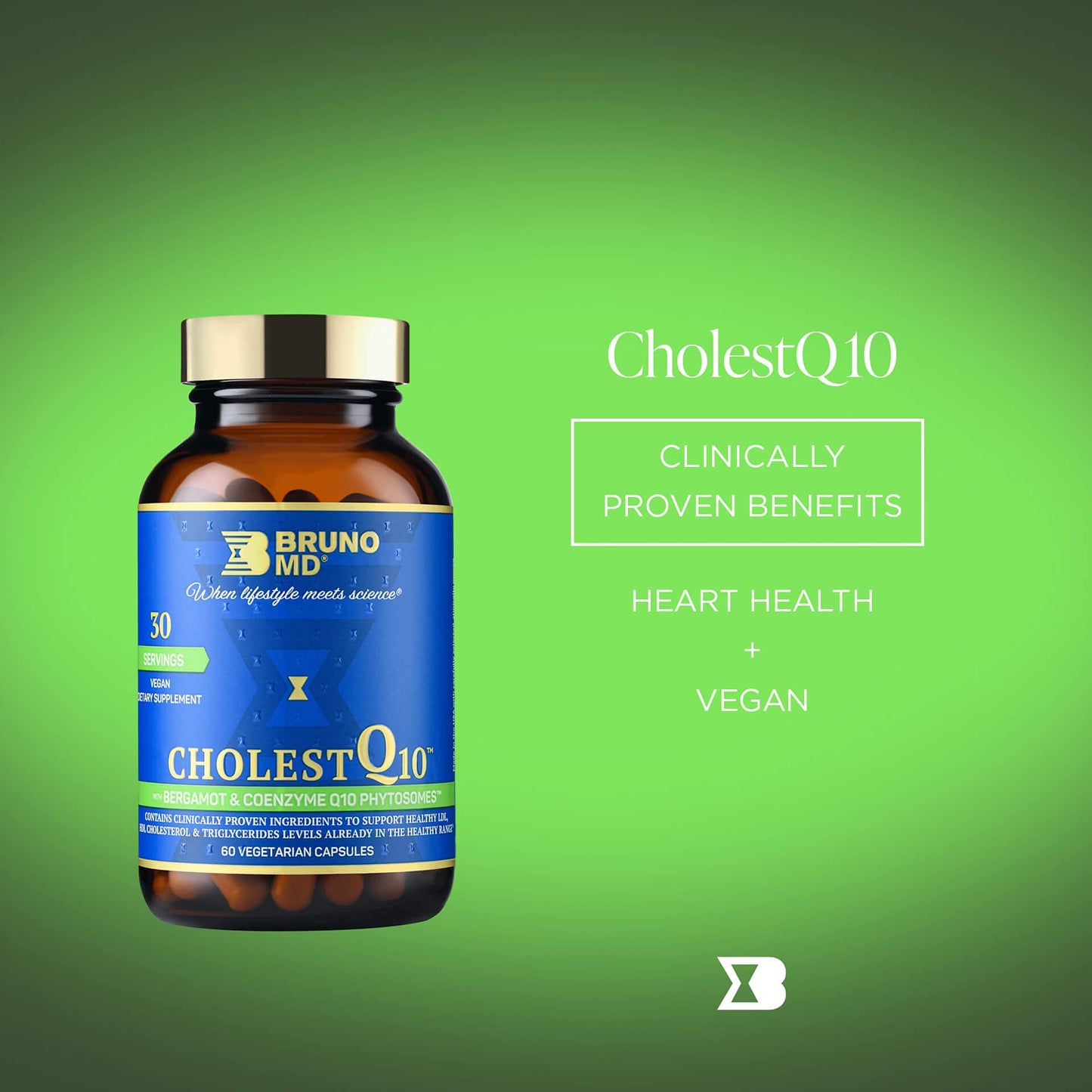 BRUNO MD CholestQ10 Supplement Capsule, 60 Capsules