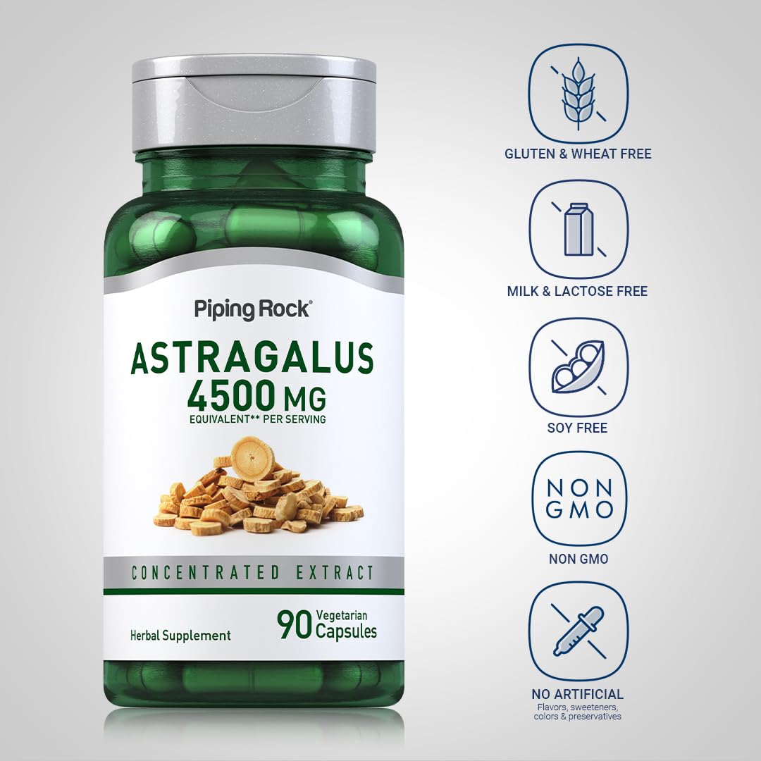 Piping Rock Astragalus Root Extract Capsule 90 Count