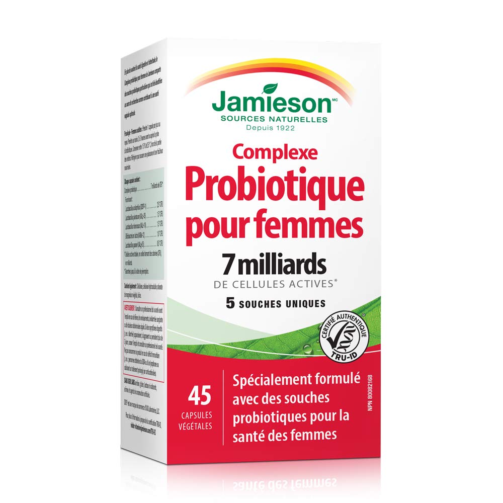 Jamieson Laboratories Women’s Probiotic Complex 7 Billion Capsule, 45