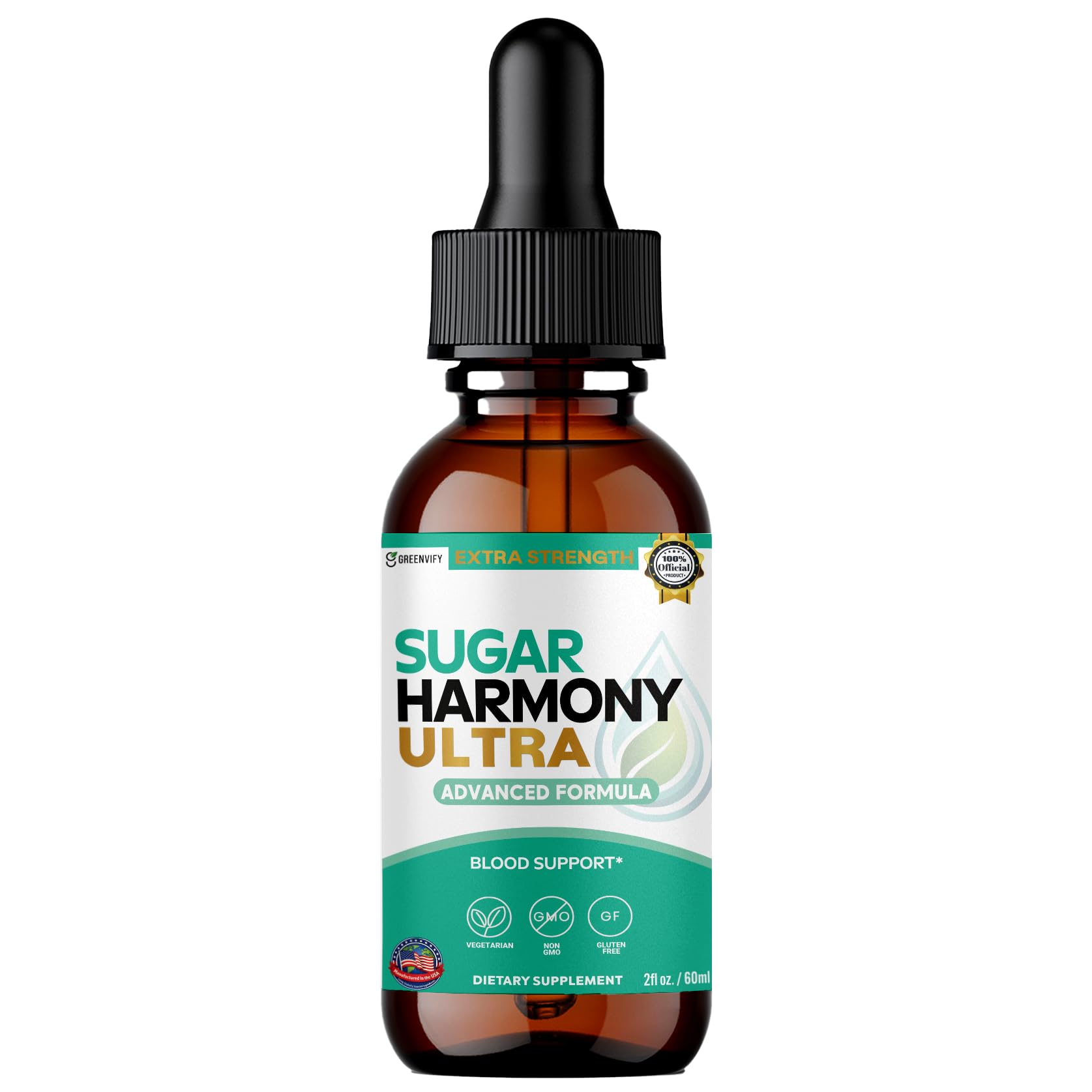 GREENVIFY Sugar Harmony Ultra Advanced Formula, Blood Support, 60 Capsules