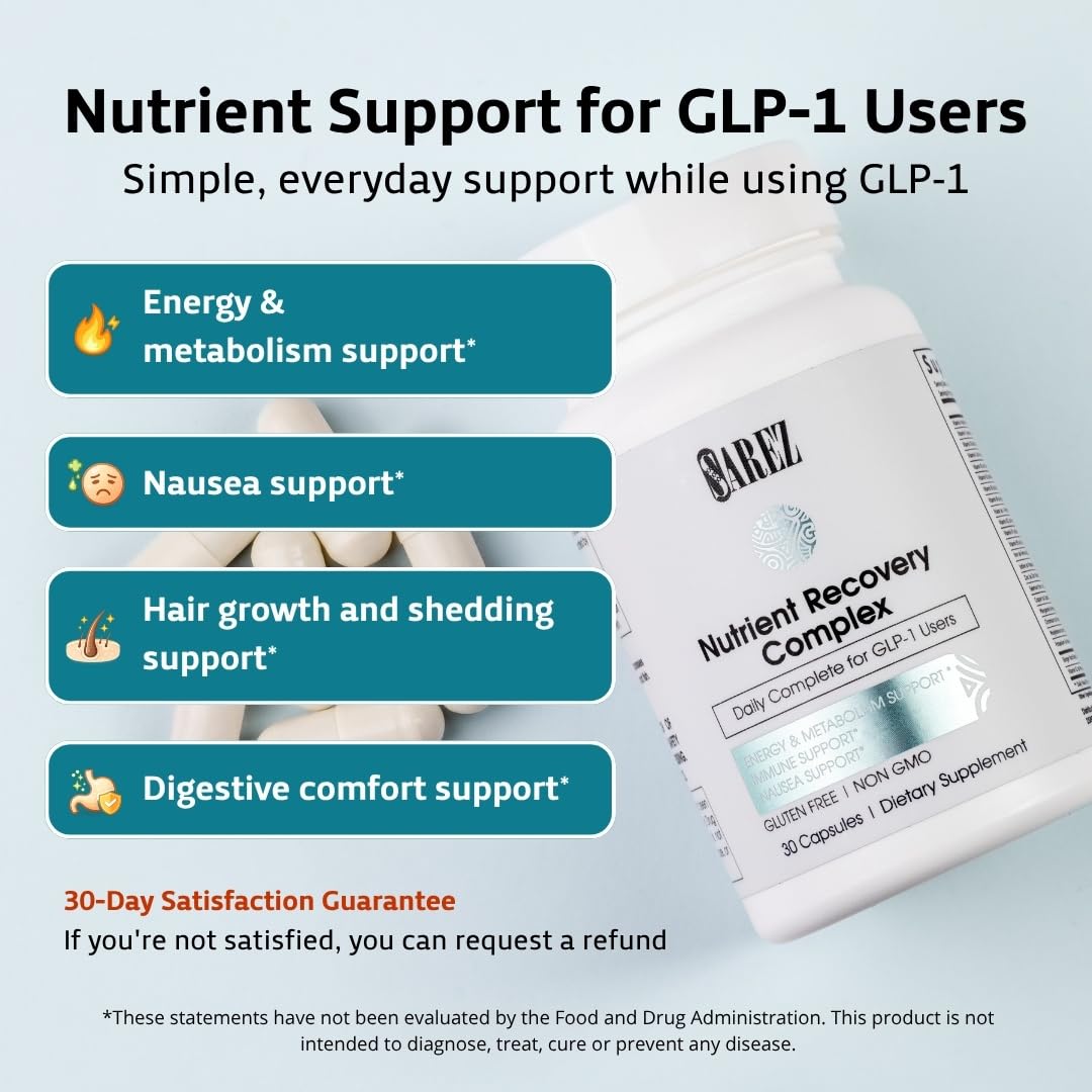 Sarez GLP-1 Daily Nutrient Support Capsule 30 Count