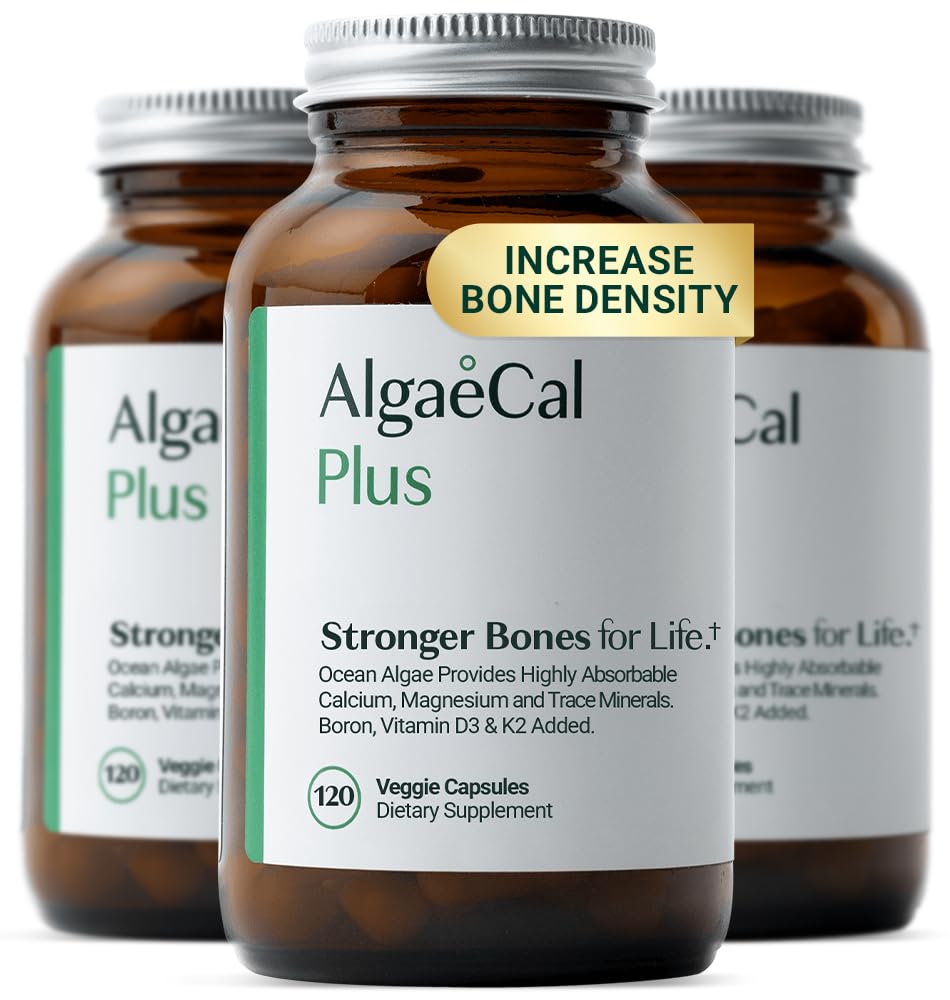 ALGAECAL Organic Red Algae Calcium Supplement Capsules, 360 Count