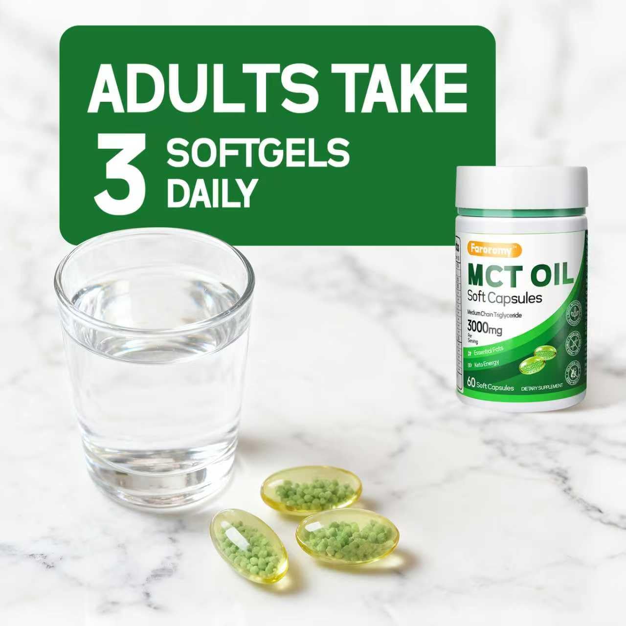 Faroromy MCT Oil Capsules Softgels 60
