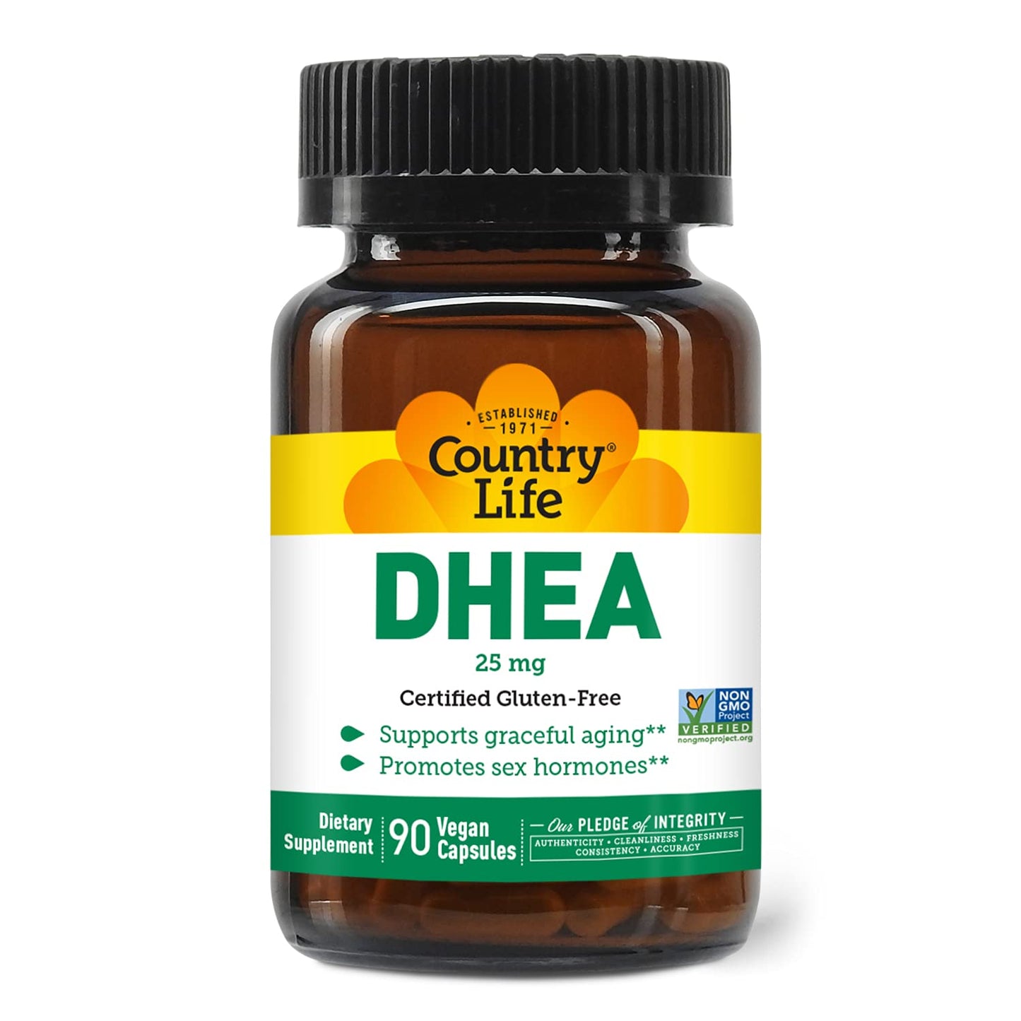 Country Life DHEA 25mg Capsules 90 Count