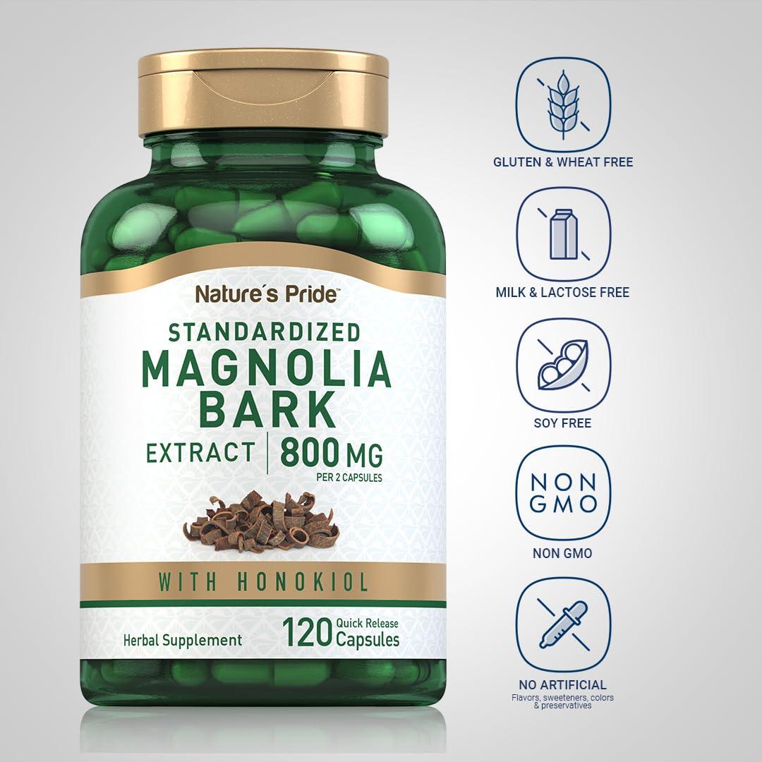 Piping Rock Magnolia Bark Extract 800mg 120 Capsules