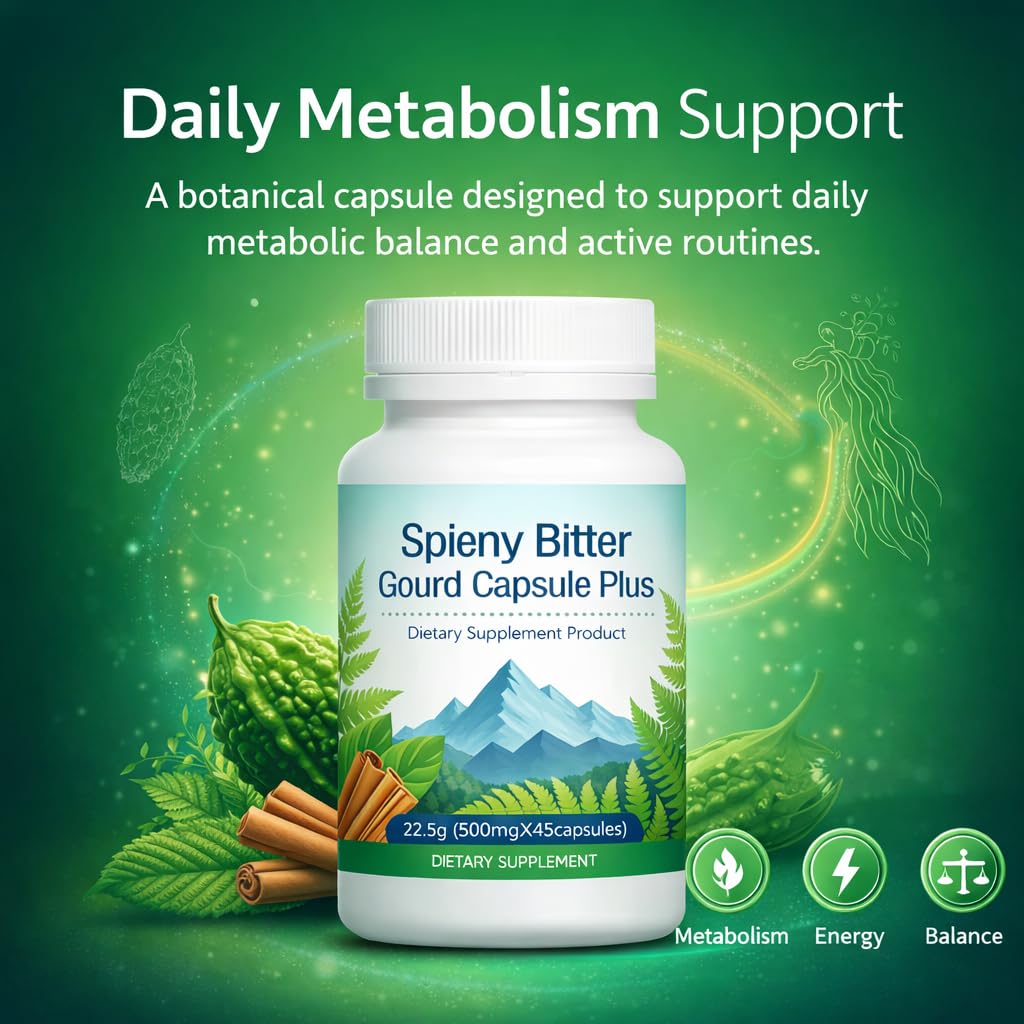 QOCORE Spiny Bitter Gourd Capsule Plus, 45 Capsules
