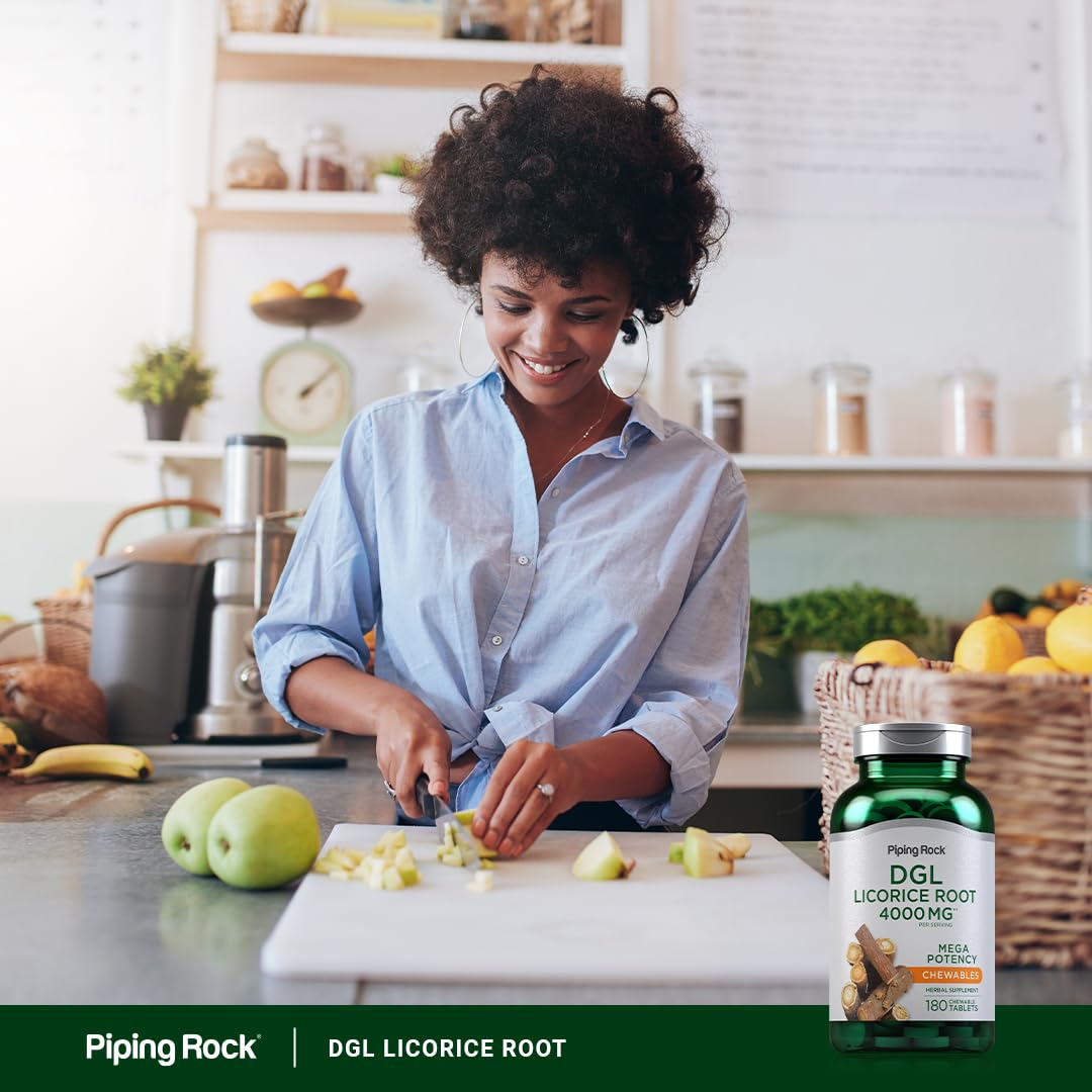 Piping Rock DGL Licorice Chewable 180 Tablets