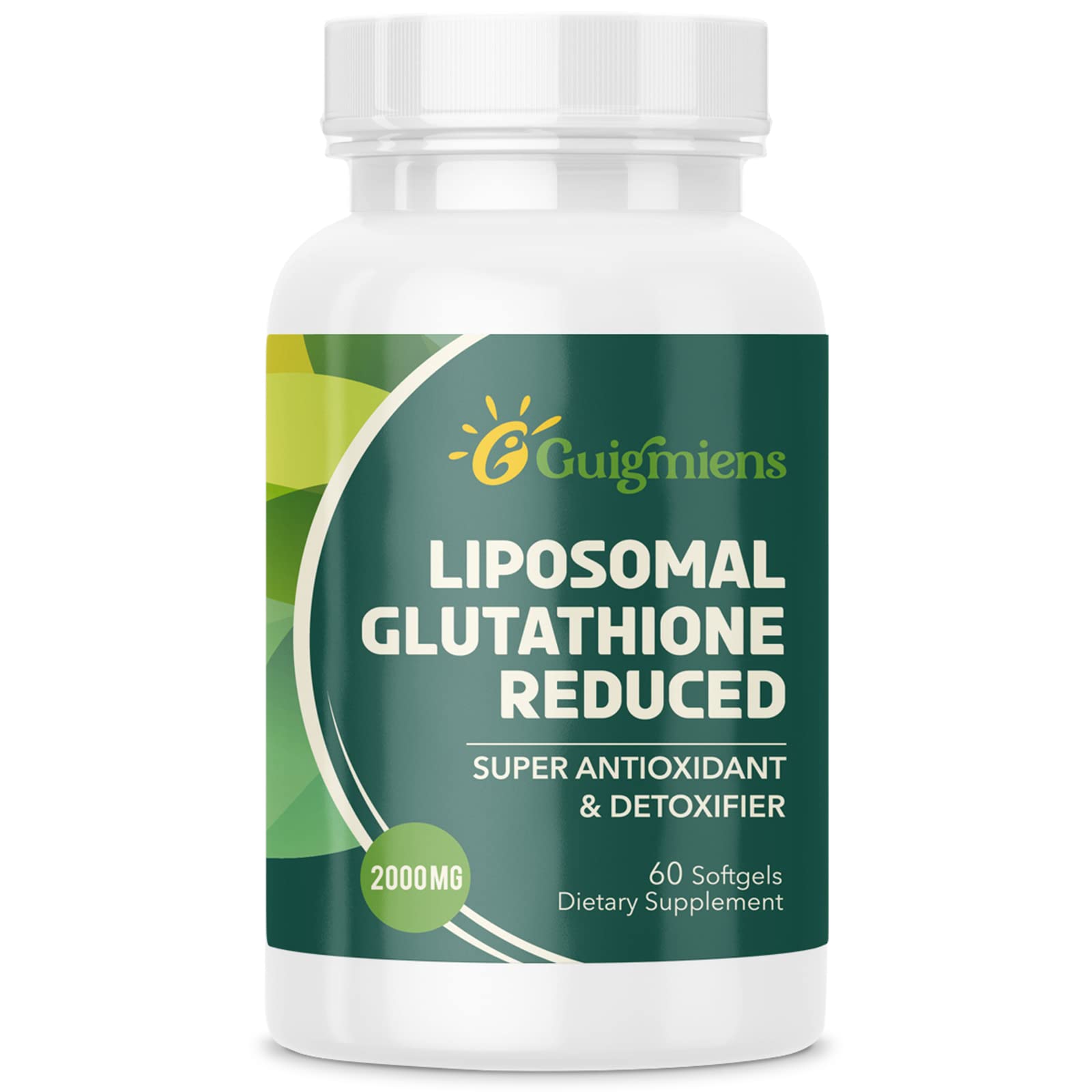 Guigmiens Liposomal Glutathione 2000 mg Softgel, 60 Count