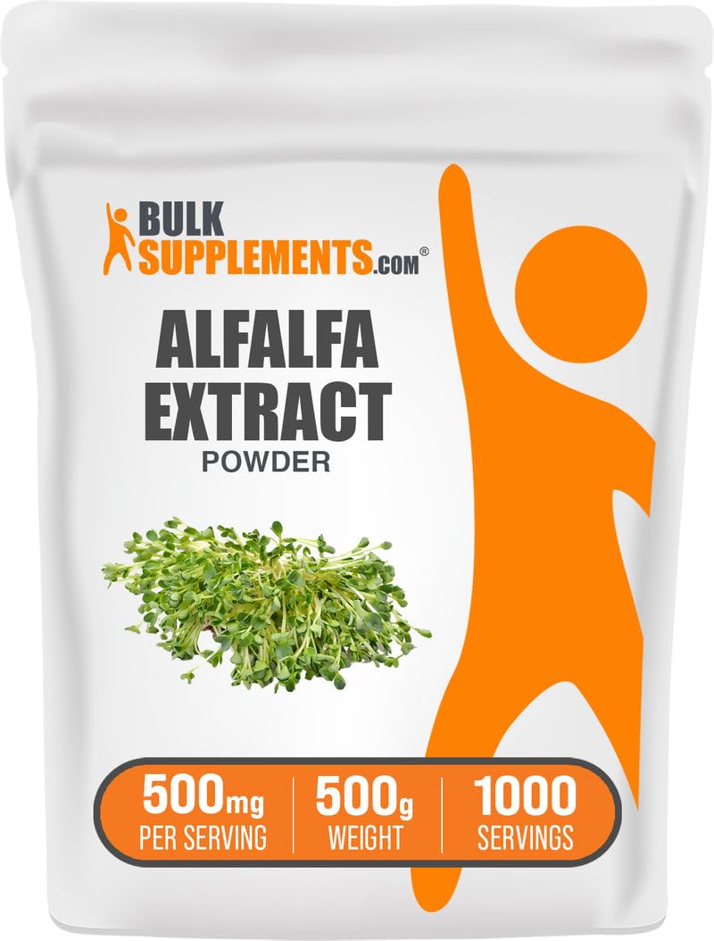 BulkSupplements Alfalfa Extract Powder, 17.64 oz