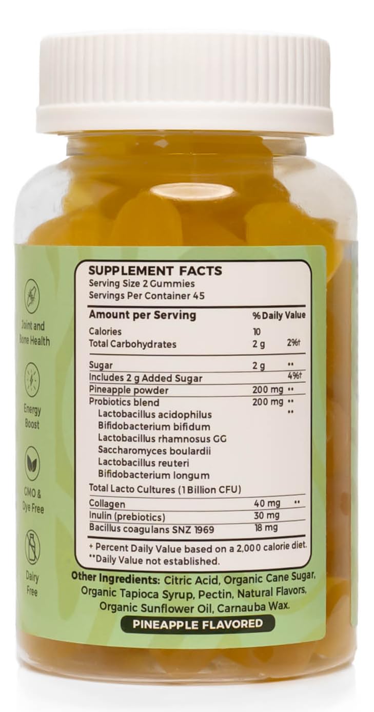 EcoLuxe BRINGME Balance Pre & Probiotic Gummies, 90 Count