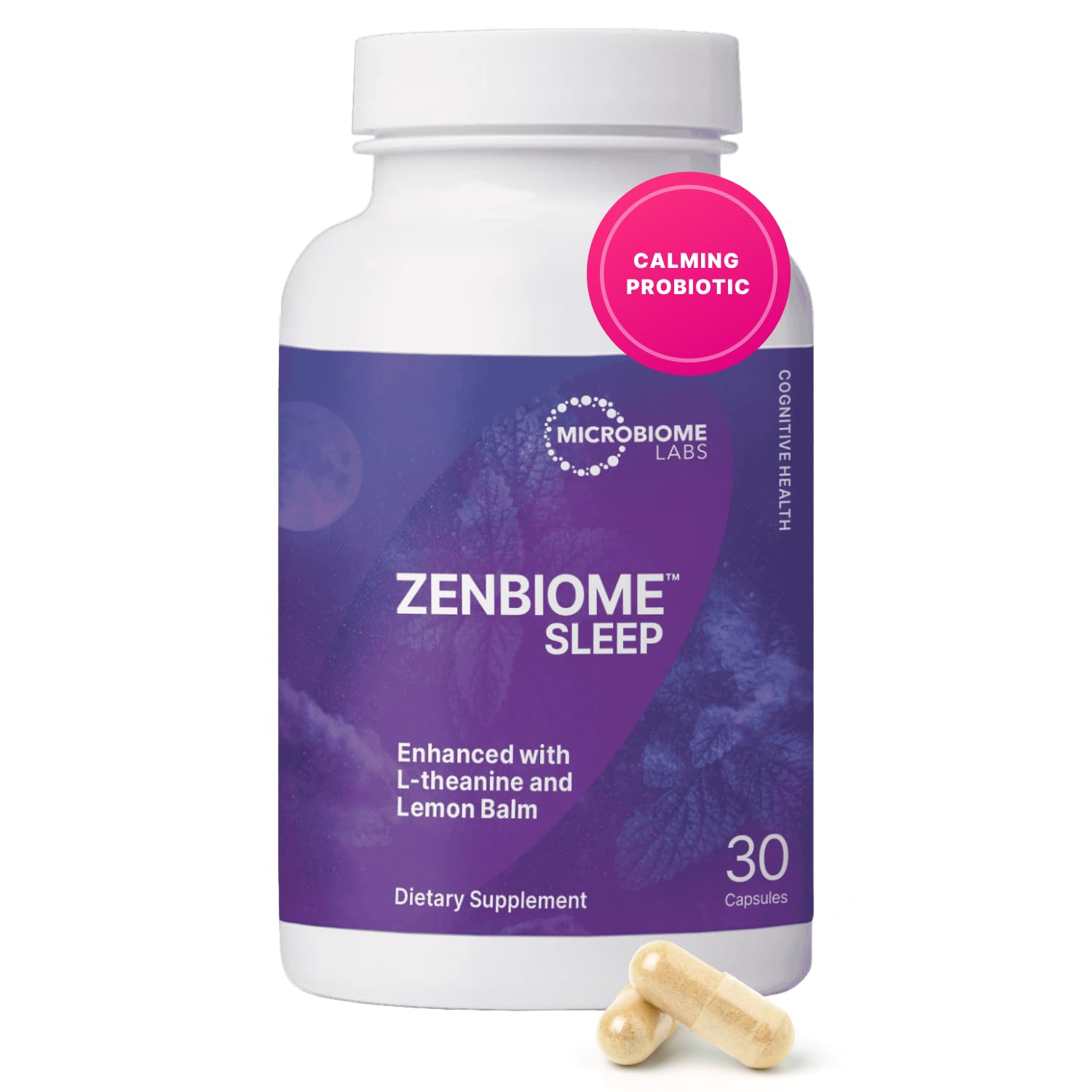 Microbiome Labs Zenbiome Sleep L-Theanine Capsule, 30 Count