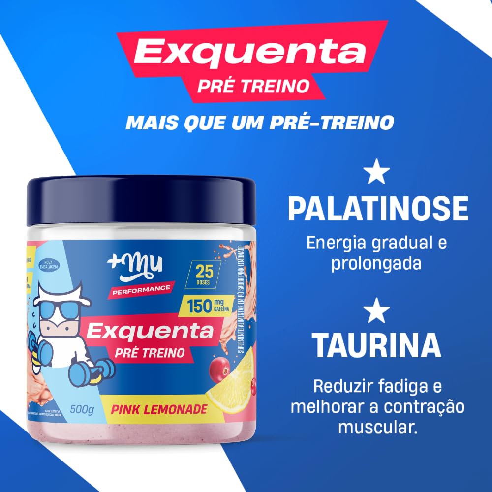 '+Mu Exquenta Pre-Workout +MU (Pink Lemonade) Powder 1.1 Pound