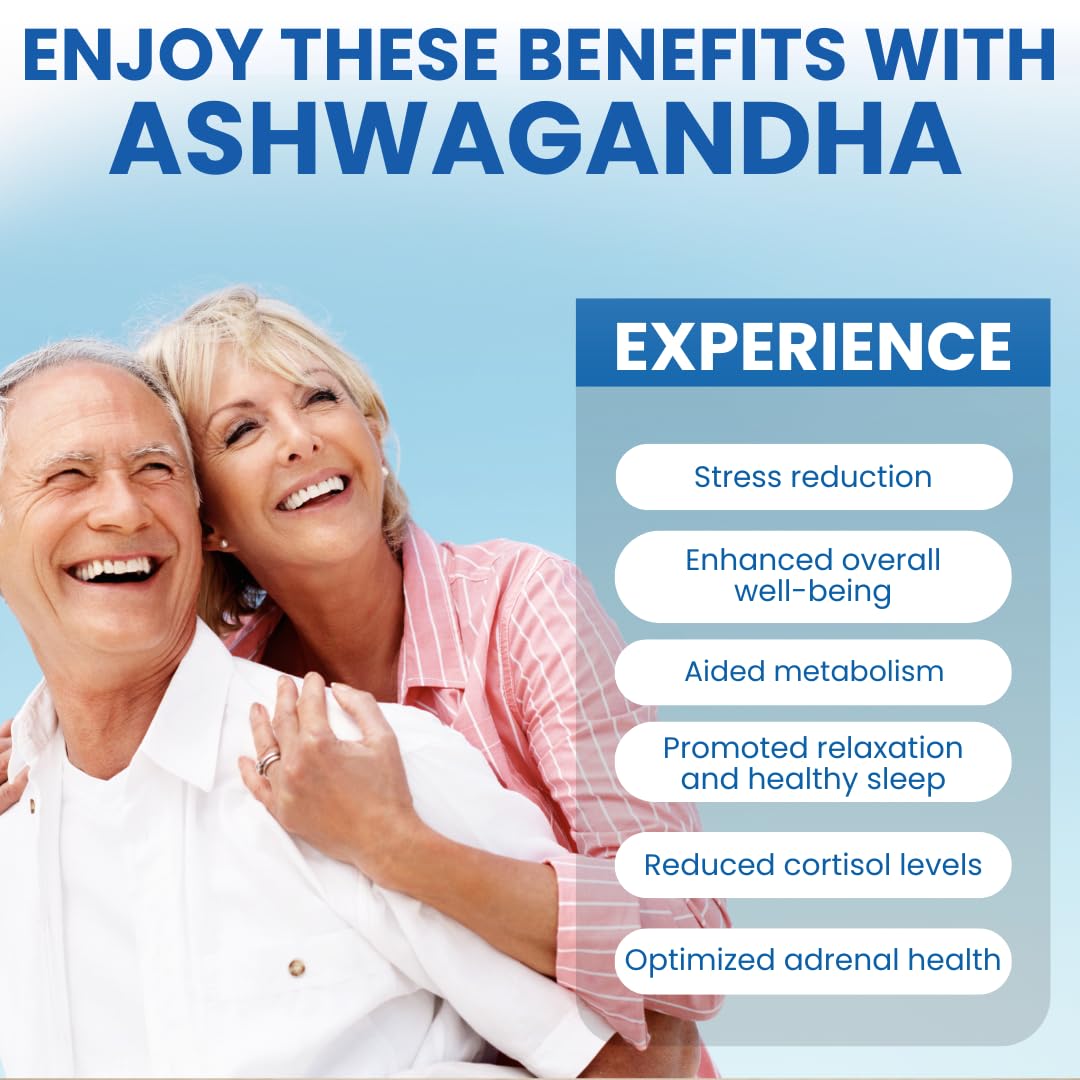 Well of Life Ashwagandha 650mg with BioPerine Black Pepper Extract Capsule, 60 Count