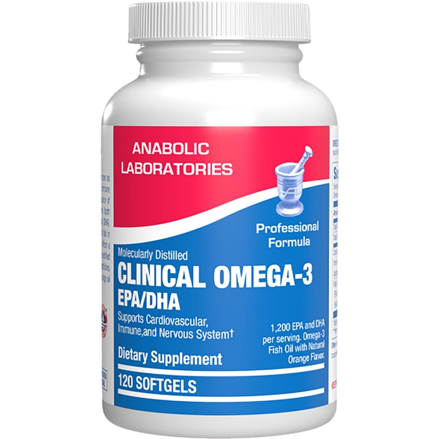 Anabolic Laboratories Omega-3 Fish Oil Softgels, 120 Count