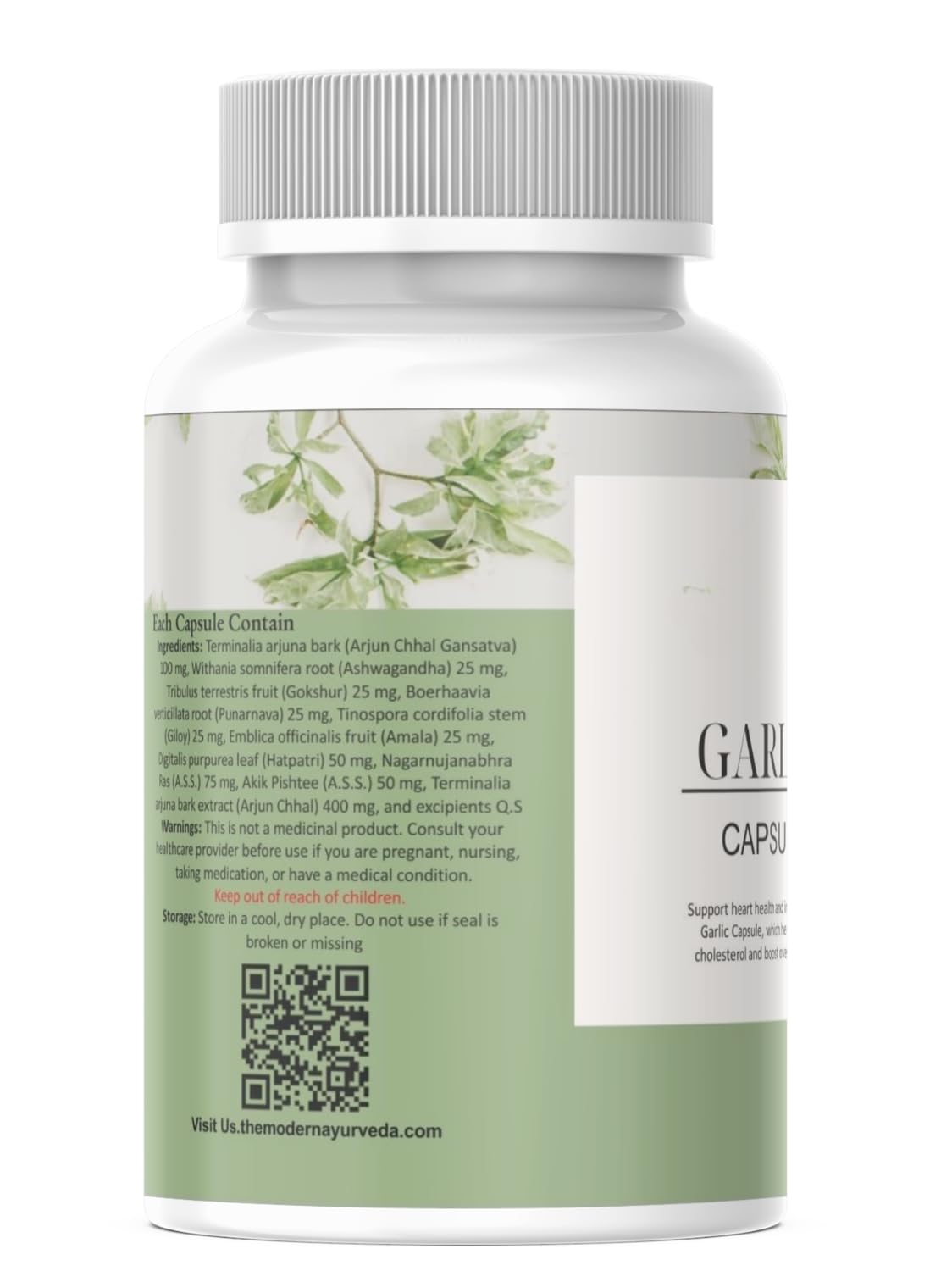 Modern Ayurvedic Centre Organic Garlic Capsules, 60 Capsules