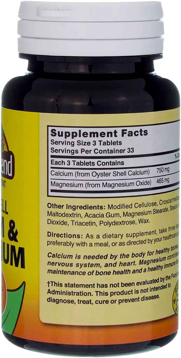 Nature's Blend Oyster Shell Calcium Magnesium Tablet 100
