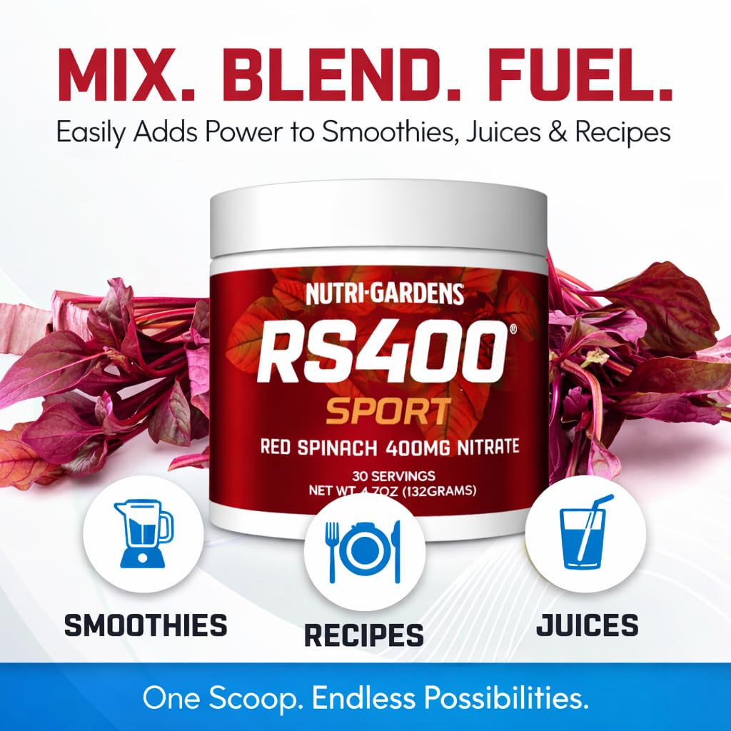 Nutrigardens RS400 Red Spinach Extract Powder 4.7 oz