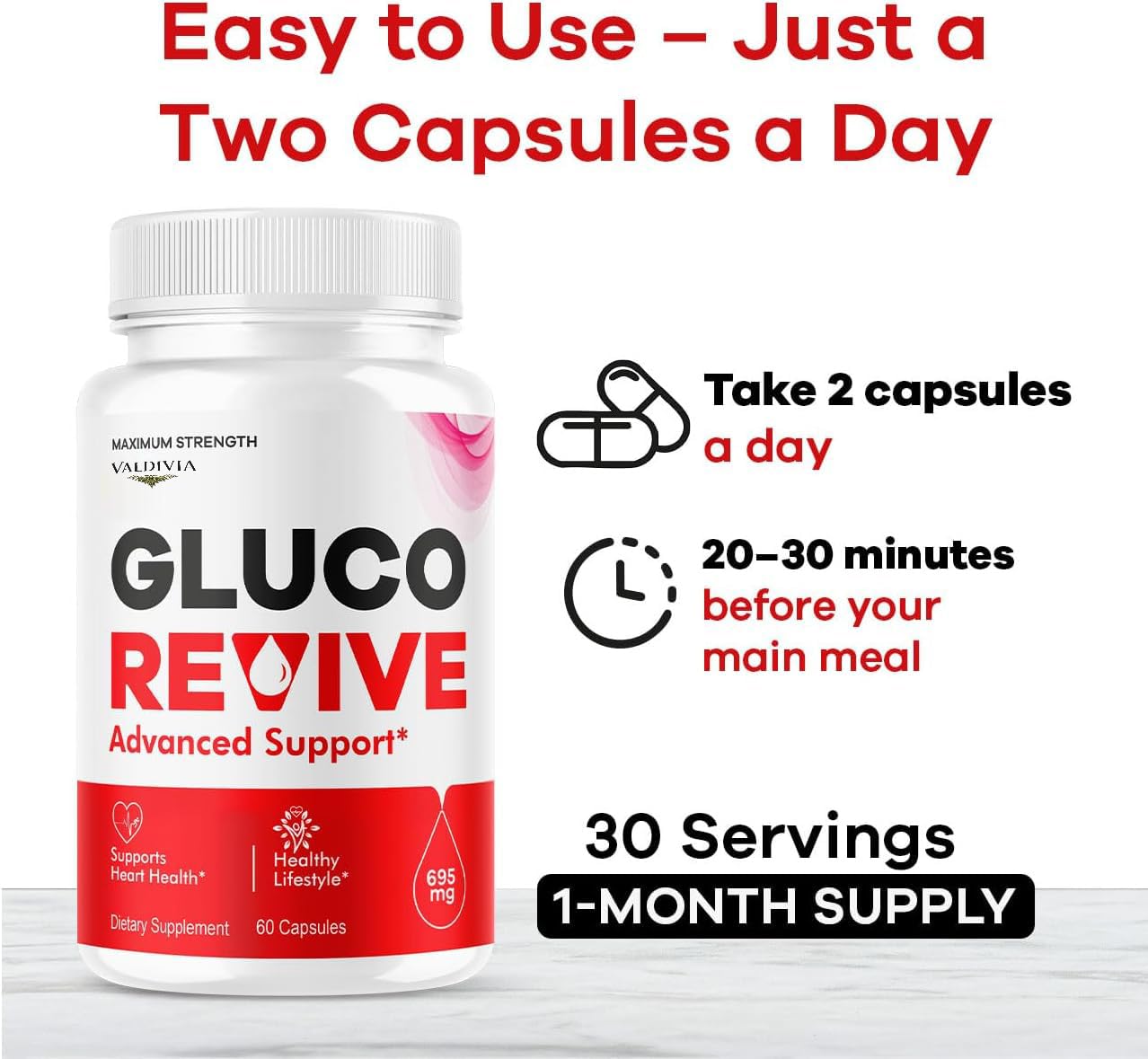 Valdivia Gluco Revive Capsule 180 Capsules