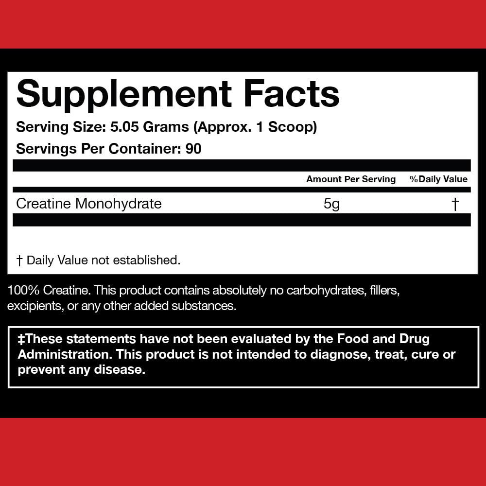 ATHLEAN-X X-CREATINE Pure Micronized Creatine Monohydrate Powder, 16 Servings