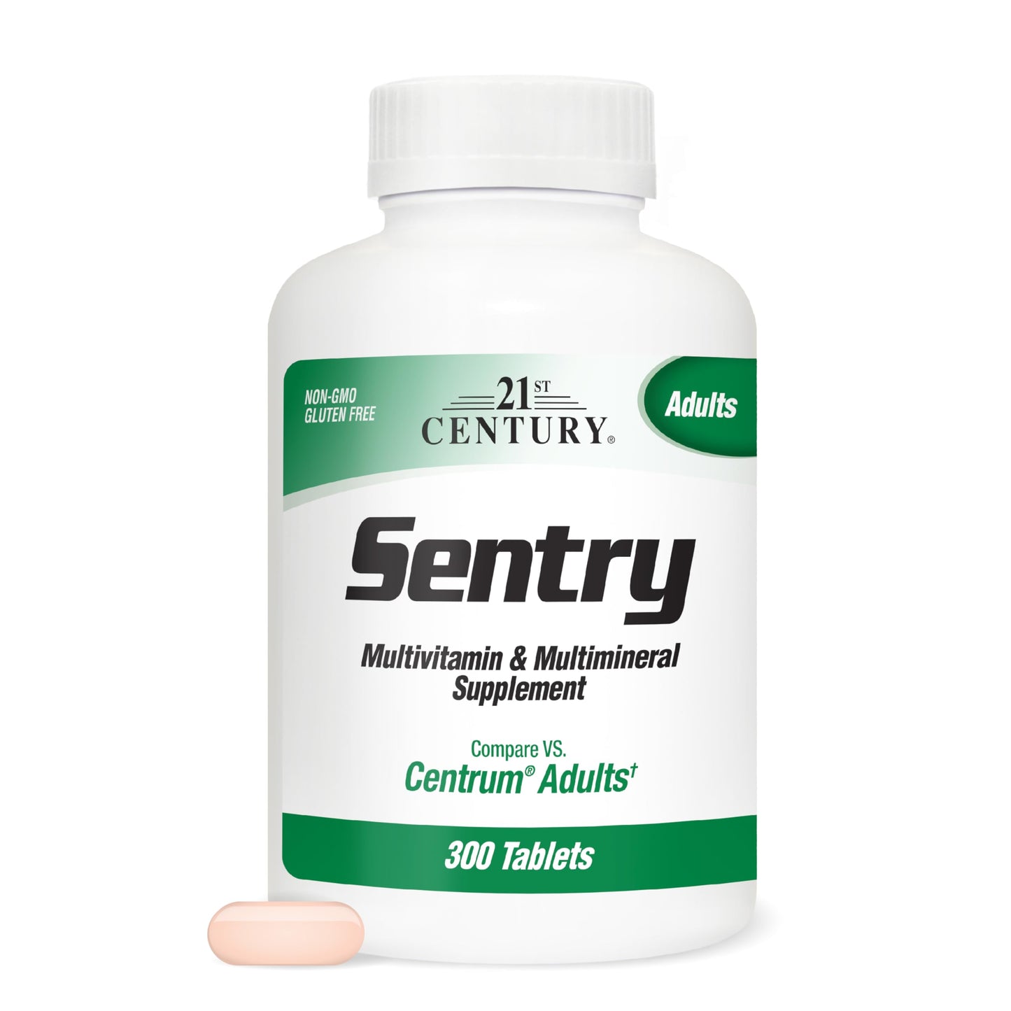 21st Century Sentry Adult Multivitamin & Multimineral Supplement 300 Tablets