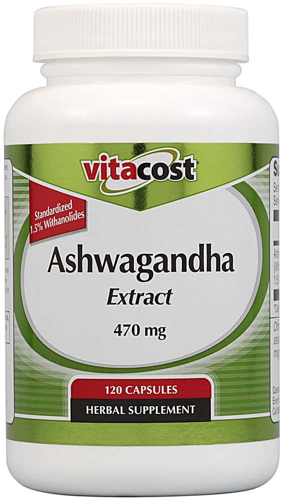 Vitacost Brand Ashwagandha Extract - Standardized - 470 mg - 120 Capsules