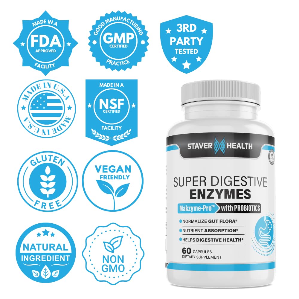 Staver Health Super Digestive Enzymes Capsule 60