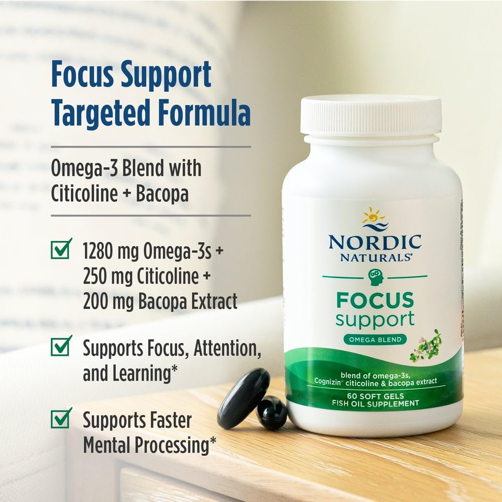Nordic Naturals Omega Focus Softgels, 60 Count