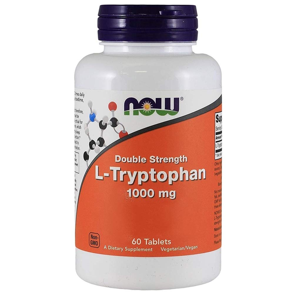 NOW Foods L-Tryptophan 1000mg Tablets, 120 Count
