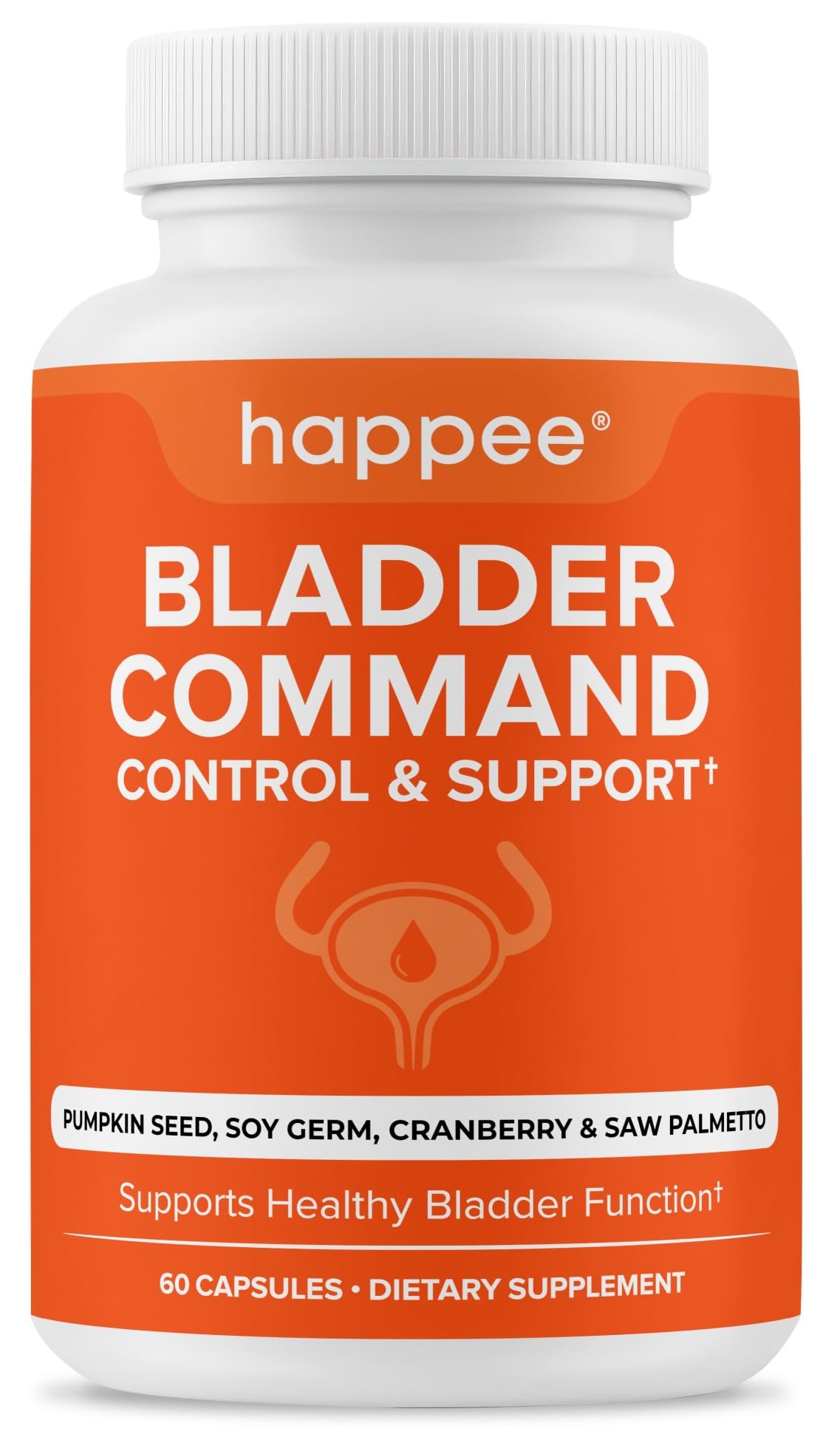 Happee Bladder Control Supplement for Women & Men Capsule, 60 Count