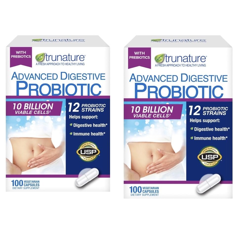 Generic Nature's Advanced Digestive Probiotic 10 Billion Viable Cells, 12 Strains, Capsules, 200 Count