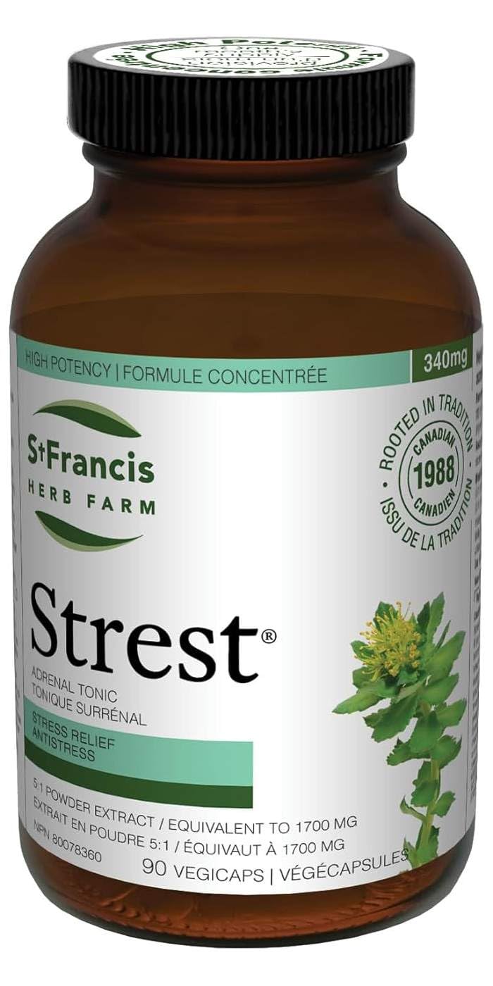 St. Francis Herb Farm Strest Stress Relief Supplement Capsules 90