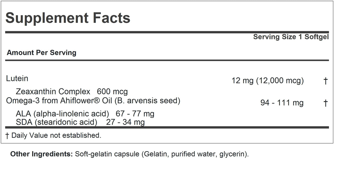 ANDREW LESSMAN Lutein 12 mg Capsule, 60 Count