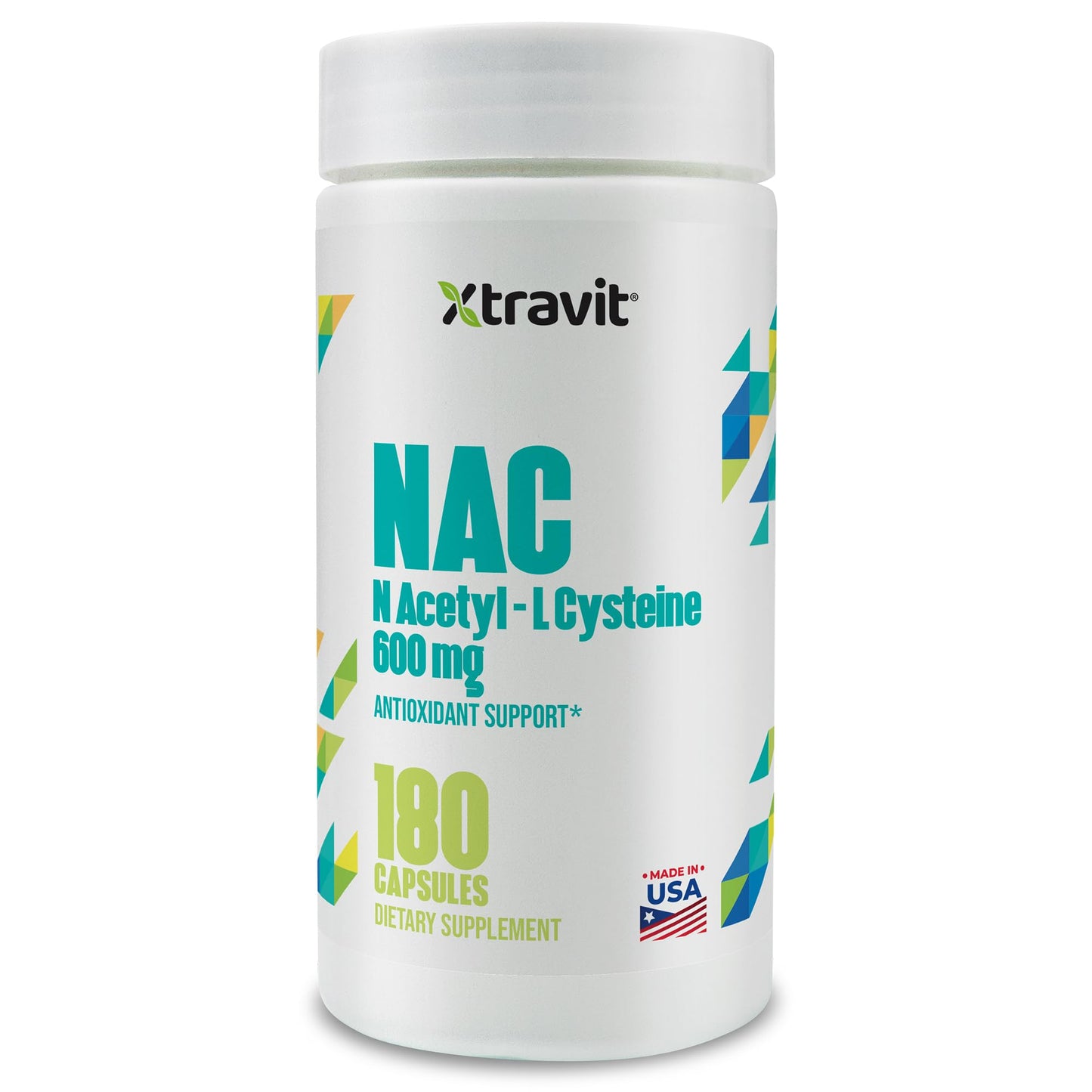 Xtravit NAC N-Acetyl L-Cysteine Supplement, 180 Capsules