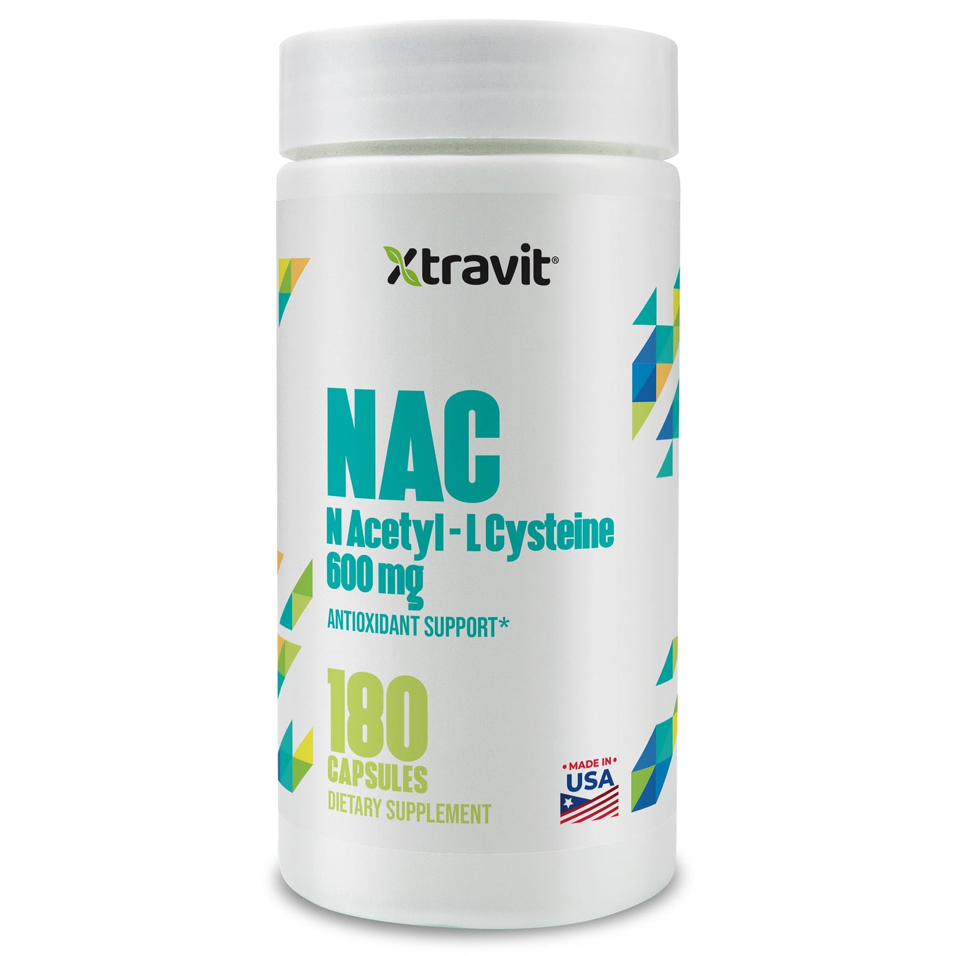 Xtravit NAC N-Acetyl L-Cysteine Supplement, 180 Capsules